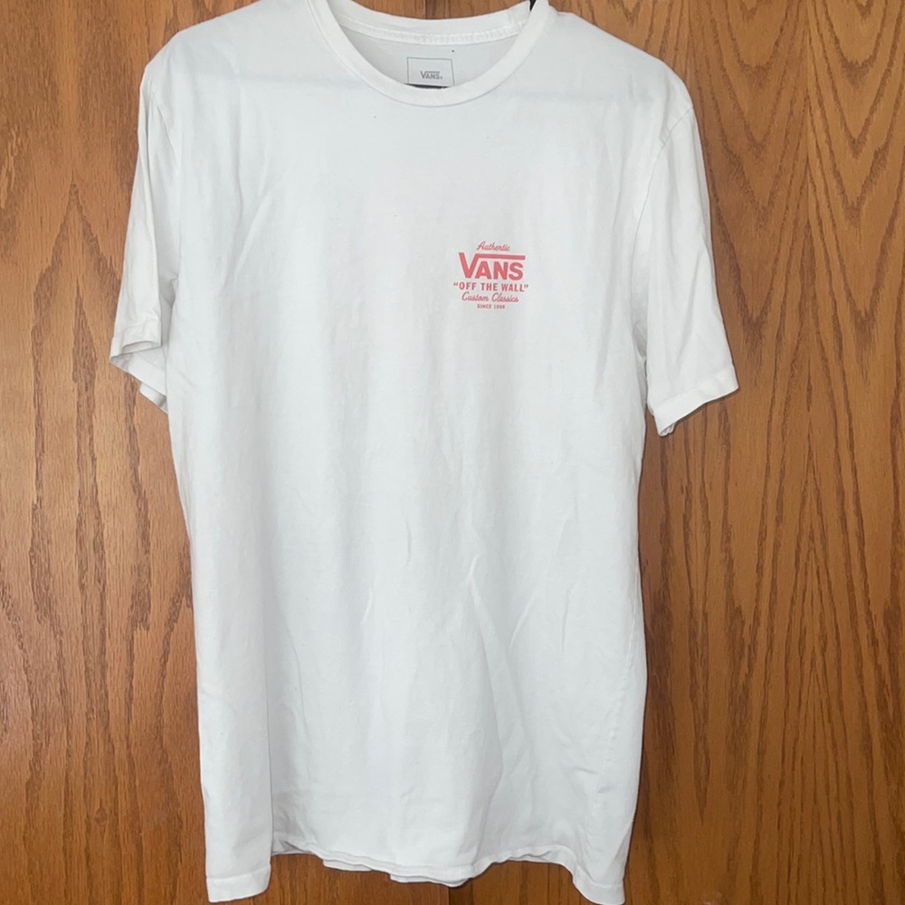 Vans White & Pink Tee